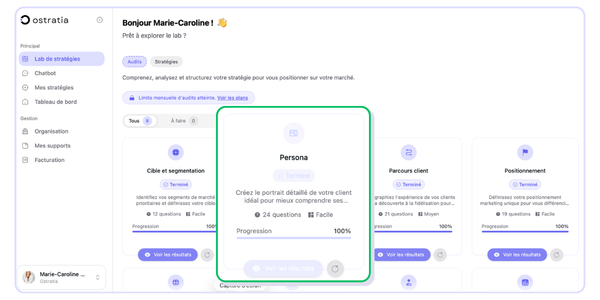 Zoom sur le lab persona Ostratia stratégie marketing